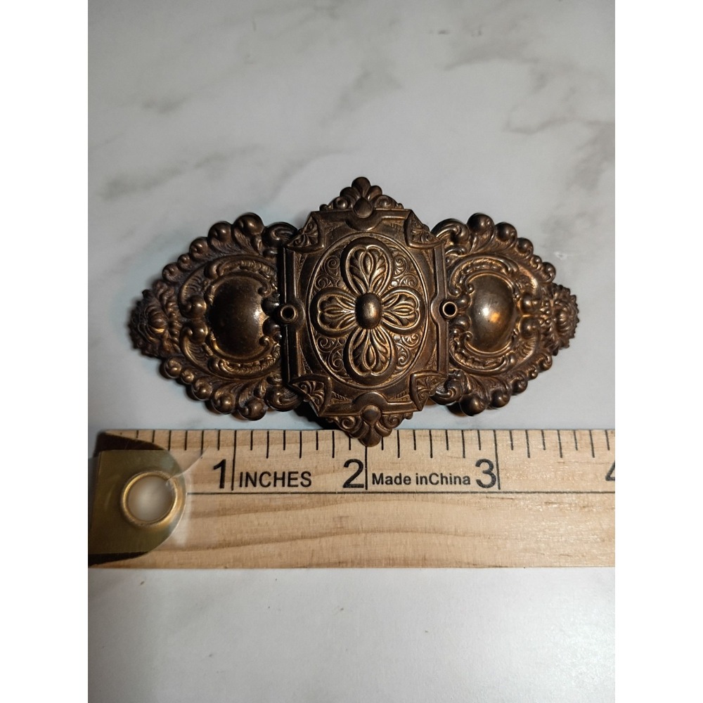 Vintage Hair Barrette Gold Toned San Michael Rare Design HTF Nice